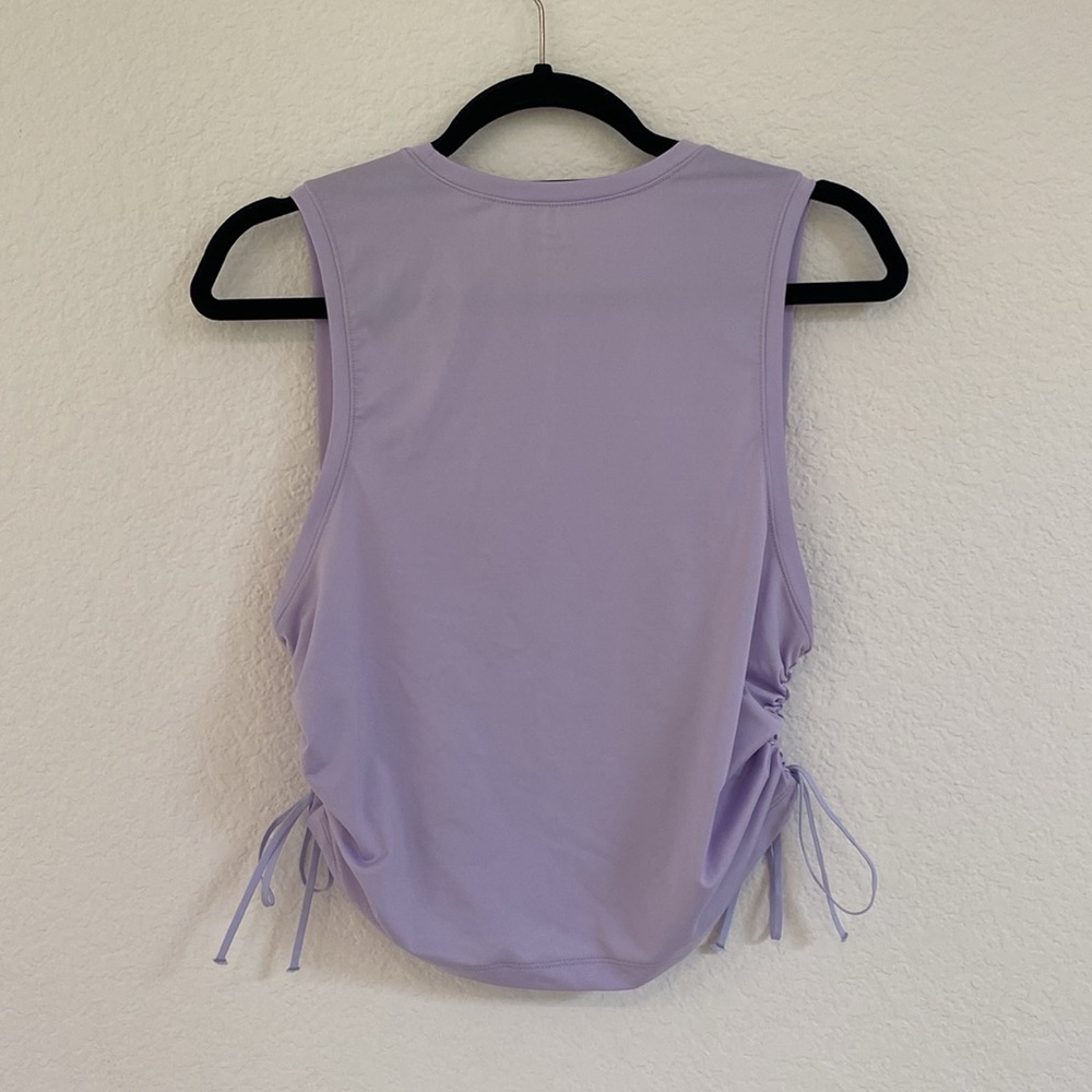 Nike | Purple Dri-Fit Drawstring Ruched Side Tank - Picture 5 of 6